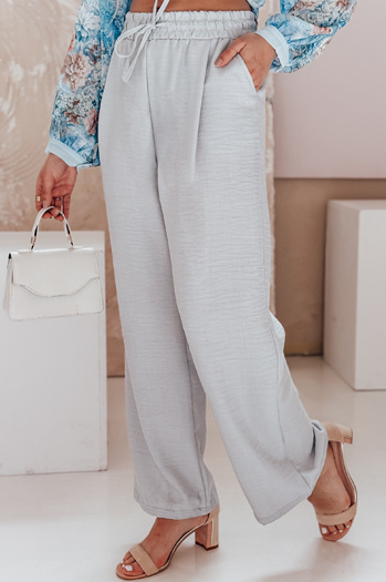 Damenhose mit weitem Bein MILLIVIO grau Dstreet UY2664