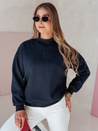 Damen Sweatshirt in Übergröße mit LOVASON Aufnäher navy blau Dstreet BY1416