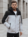 Herren Übergangsjacke mit Kapuze grau Dstreet TX4900