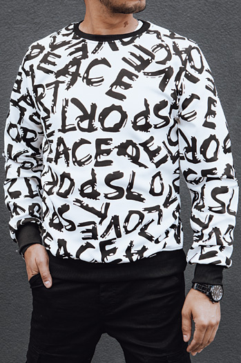 Herren Sweatshirt ohne Kapuze weiß Dstreet BX5768