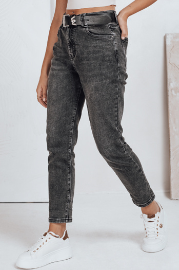 Damen Mom Fit Jeans schwarz Dstreet UY2740