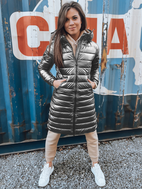 Gesteppte Damen-Winterjacke LESSI silber Dstreet TY5519