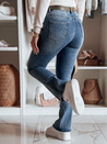Damen Denim Schlaghose mit Gürtel FITLOW blau Dstreet UY2466