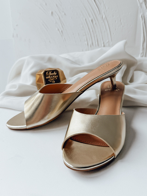 DORIMI Damen Gold Dstreet Flip-Flops ZY0974