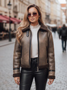 Damenjacke aus Wildleder mit Schafsfell KASAMIRA coffee Dstreet TY4740z
