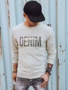 Herren Sweatshirt mit Aufdruck Beige Dstreet BX5357