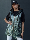 Damen Steppweste PIXIECODE dunkelgrün Dstreet TY4445