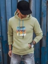 Herren Kapuzenpullover Isoliert Zip Olivegrün Dstreet BX5379