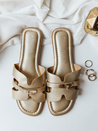 ZALVETA Damen Gold Dstreet Flip-Flops ZY0980