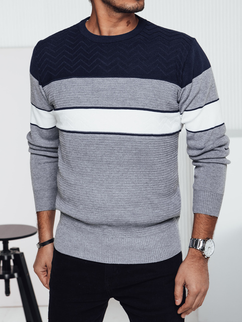 Grauer Pullover für Männer Dstreet WX2285