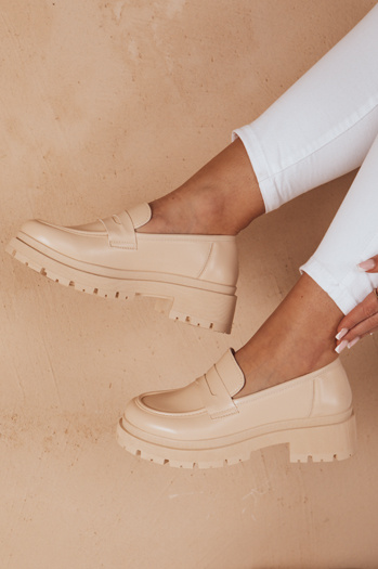 Damen Plateau Mokassins TORINO beige Dstreet ZY0777