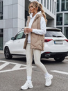 Steppweste mit Kapuze für Damen in camel Dstreet TY5107