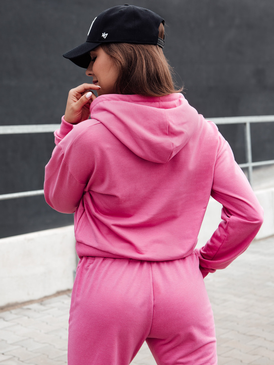 Damen TRENDHOOD Hoodie rosa Dstreet BY1305