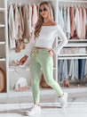 Damen Stoff Chinos mit Gürtel ROSSALI mint Dstreet UY2531_4