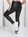 Gewachste Damen Skinny Jeans schwarz Dstreet UY2750