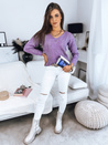 Damen Lange Pullover DARIA Farbe Violett DSTREET MY1728