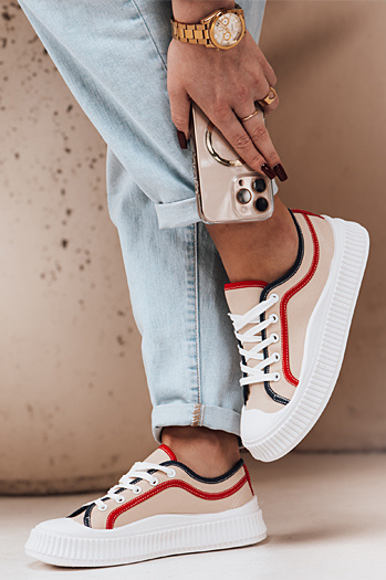 Damen Sportschuhe BENDIX beige Dstreet ZY0310