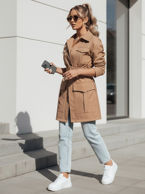 VERMONT Damen Krawatte Übergang Mantel camel Dstreet NY0580