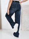 Blaue Damenjeans mit weitem Bein Dstreet UY2790