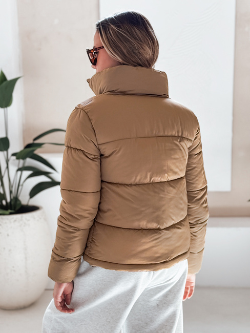 Damen Steppwinterjacke LAROSE dunkelbeige Dstreet TY5217