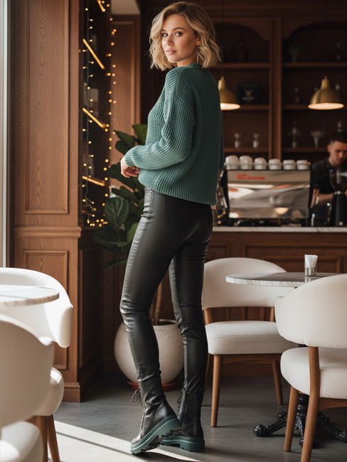 Damen HARDSTEP Schnürstiefel schwarz Dstreet ZY1304