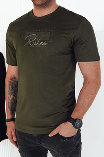 Herren T-shirt mit Aufdruck Farbe Grün DSTREET RX5410