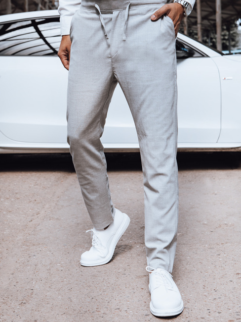 Hellgraue Chino-Hose für Herren Dstreet UX4415