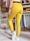 Damen Slim Fit Hose mit Gürtel TAIRONIK senf Dstreet UY2539
