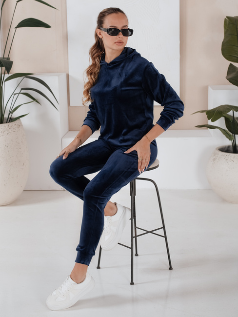 Damen Veloursanzug SO COMFY Farbe Dunkelblau DSTREET AY0884