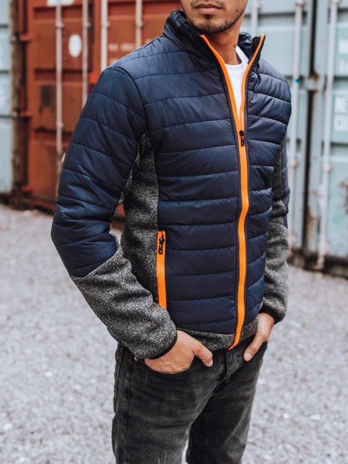 Herren Übergangsjacke gesteppt navy blau Dstreet TX3783
