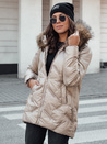 Damen CLASSIQ Winter Steppjacke mit Kapuze camel Dstreet TY4625