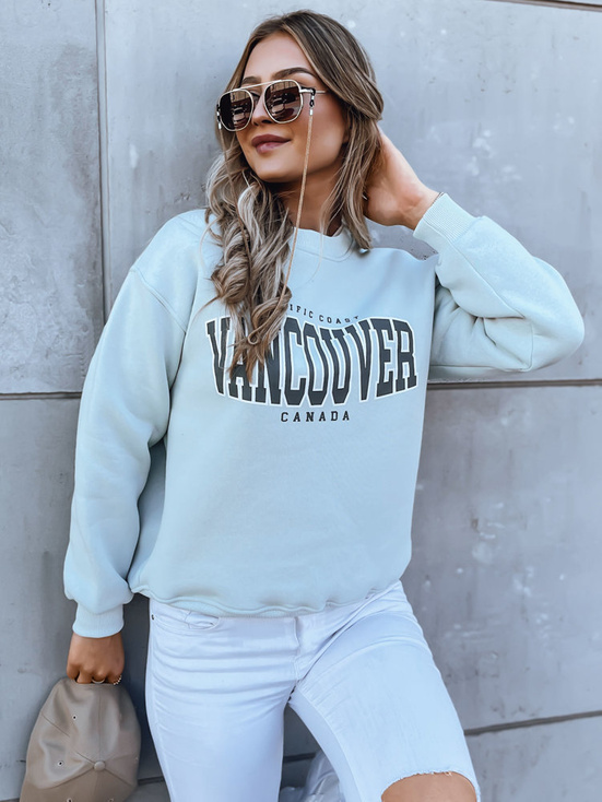 Damen Oversize Sweatshirt VANCOUVER Farbe Minzegrün DSTREET BY1226