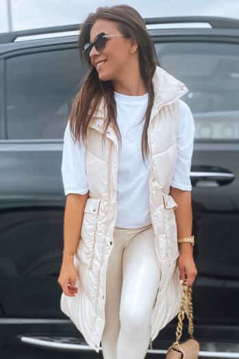 Damen Steppweste MARIEL Ecru Dstreet TY3014