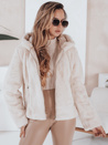 Damen Kurzmantel ELMIRIS beige Pelzmantel Dstreet TY4994