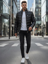 Isolierte Herren Lederjacke schwarz Dstreet TX5115