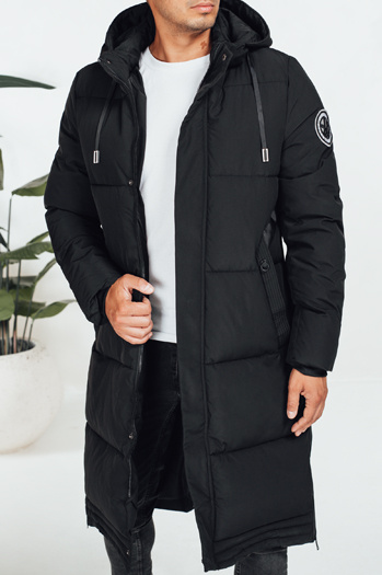 Herren Winterjacke mit Kapuze schwarz TX5068
