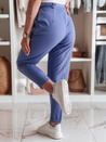 Elegante Damen Bundfaltenhose mit Gürtel PLISSO blau Dstreet UY2517