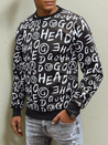 Herren Sweatshirt ohne Kapuze schwarz Dstreet BX5742