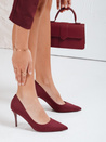 Damen Stiletto Pumps burgunderrot Dstreet ZY1073