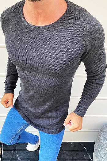 Herrenpullover anthrazit WX1604