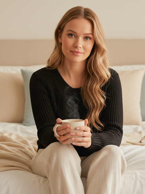 DARKVIE Damen Pullover schwarz Dstreet MY2393