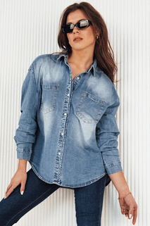 Damen Jeanshemd AMERICANA blau Dstreet DY0368