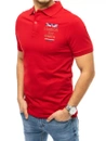 Herren Poloshirt mit Stickerei Rot Dstreet PX0432