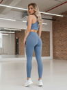 Damen Leggings mit hoher Taille ACTIVIS blau Dstreet UY2600