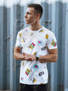 Herren T-shirt mit Aufdruck Weiß Dstreet RX5613_2