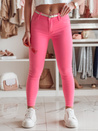 Damen Skinny Hose mit Gürtel VIVASKIN rosa Dstreet UY2469