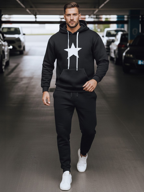 Herren Kapuzenpullover schwarz Dstreet BX5924