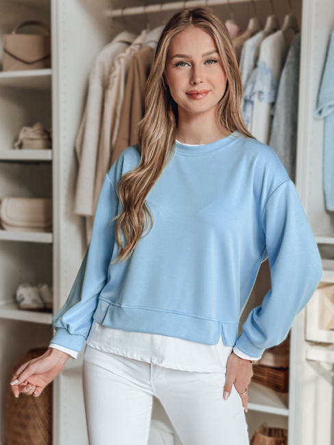 Damen Sweatshirt in Übergröße LUZZIO blau Dstreet BY1382