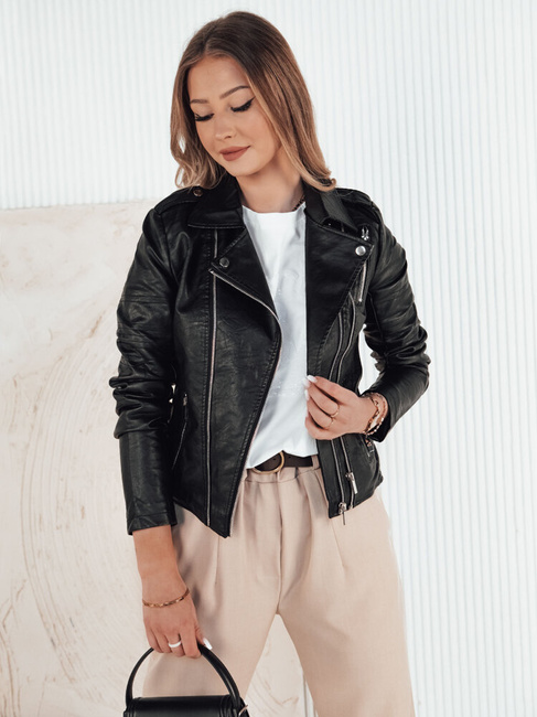 Damen Kunstlederjacke RUBIO Farbe Schwarz DSTREET TY4195