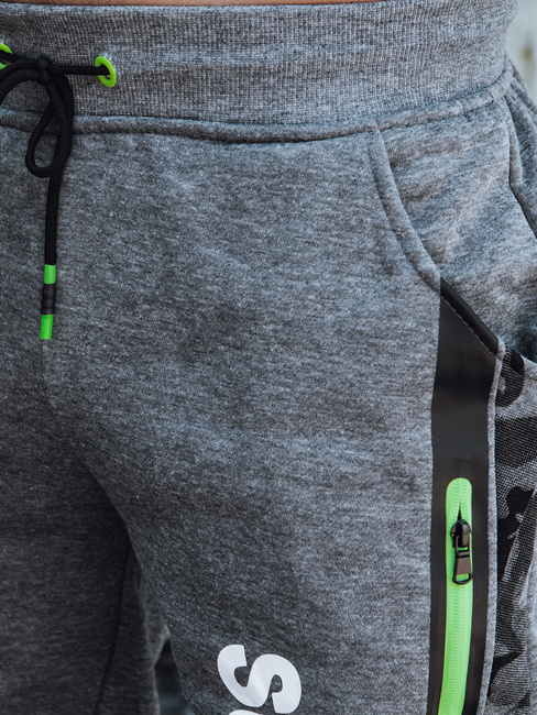 Bedruckte Herren-Sweatpants anthrazit Dstreet UX4445